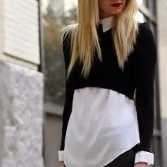 MaxMara Sweaters - MaxMara Black Cropped Cashmere/Wool/Silk Sweater, Size Small, $65